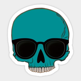 Too Cool Skull Sticker